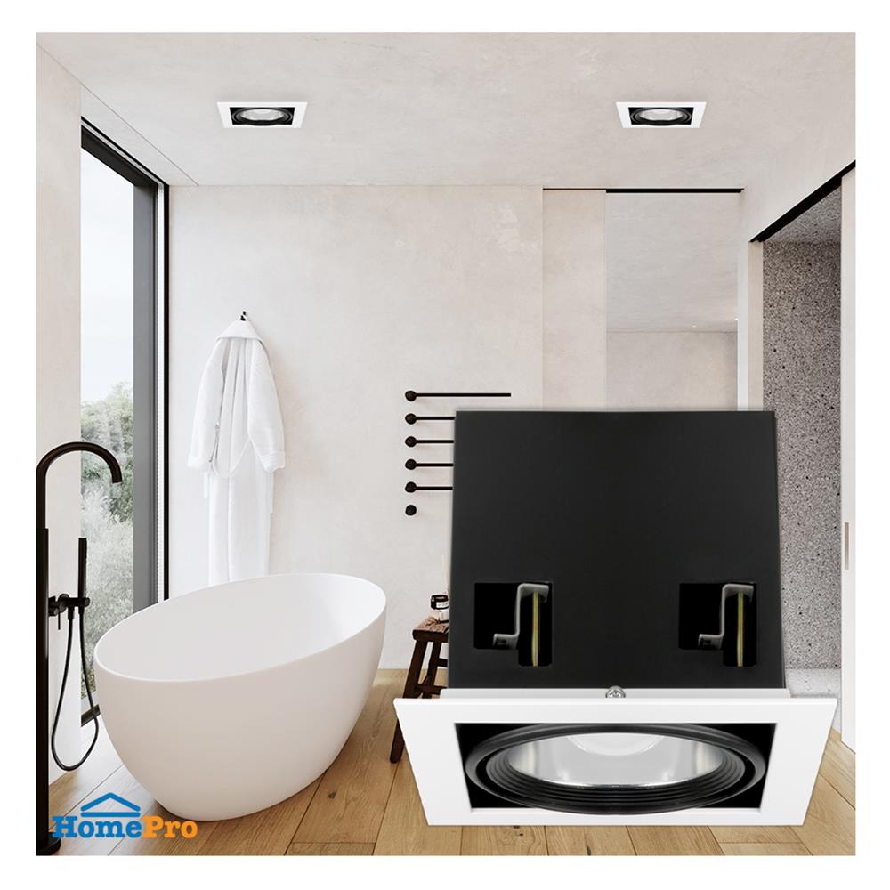 ดาวน์ไลท์ LUMAX 24-05139 7.4 นิ้ว สีขาว เหลี่ยม