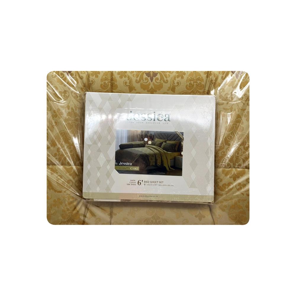 ชุดผ้าปูที่นอน 6 ฟุต 6 ชิ้น JESSICA COTTON 20254-C1065