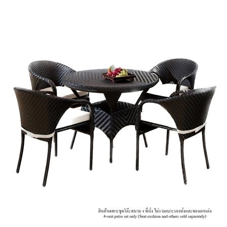 ชุดสนาม 4 ที่นั่ง IVY CARSON DN005 สีดำ_0