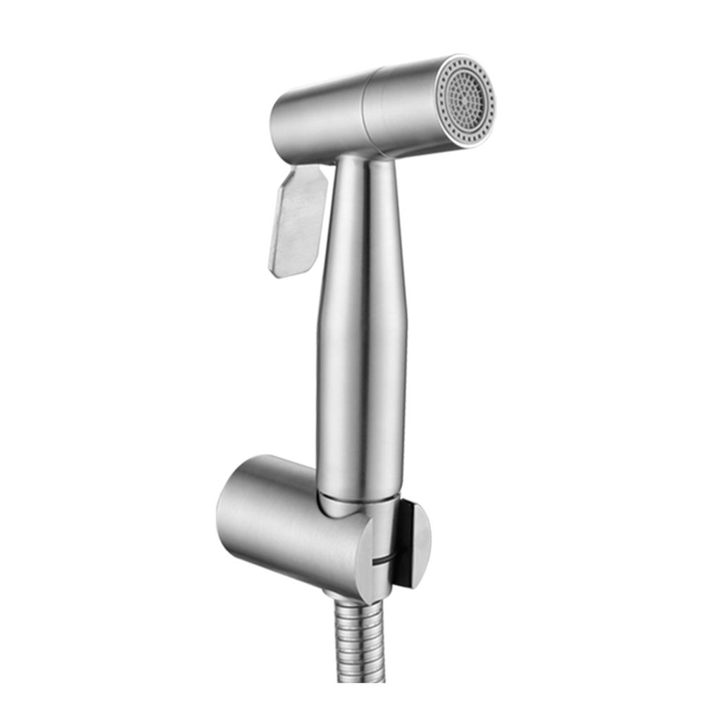 สายฉีดชำระครบชุด HANG SS SS-14 สีเงิน