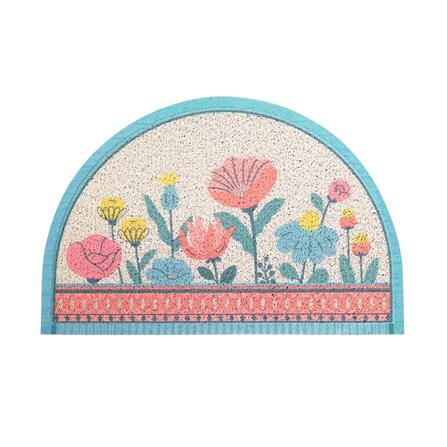 พรมเช็ดเท้าดักฝุ่น HOME LIVING STYLE GLORY 40X60 ซม. สีครีม_0