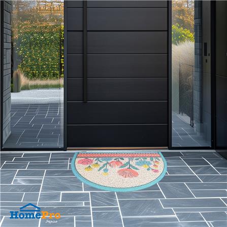 พรมเช็ดเท้าดักฝุ่น HOME LIVING STYLE GLORY 40X60 ซม. สีครีม_5