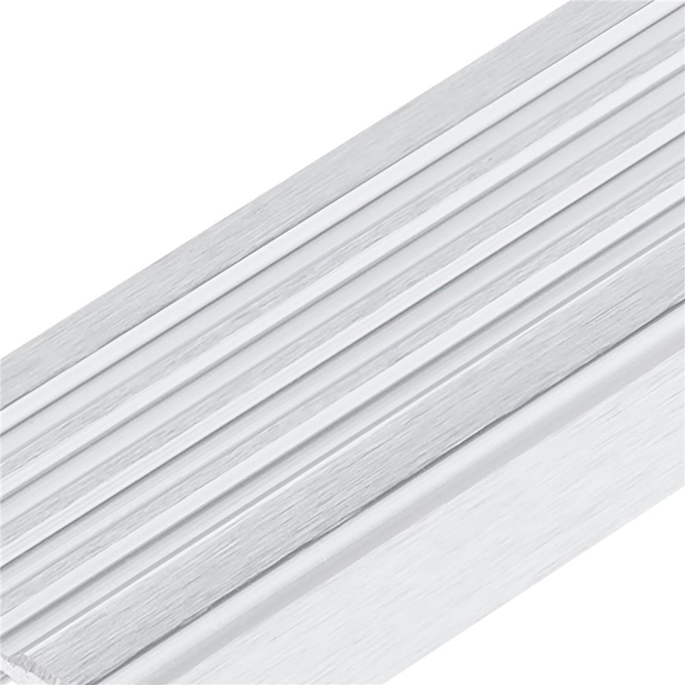 จมูกบันไดอะลูมิเนียม DP NAC401510 4 ซม. 1.5 ม. สีเงินปัดลาย