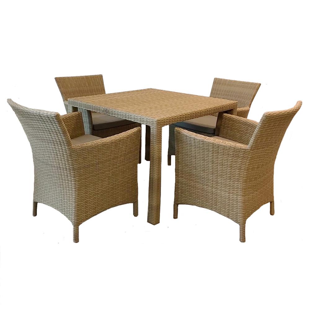 ชุดสนาม 4 ที่นั่ง IVY HAVANA DN002 สีน้ำตาล