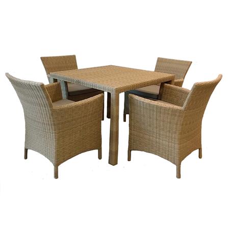 ชุดสนาม 4 ที่นั่ง IVY HAVANA DN002 สีน้ำตาล_0