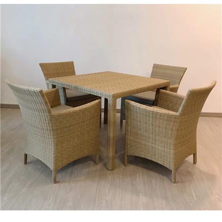 ชุดสนาม 4 ที่นั่ง IVY HAVANA DN002 สีน้ำตาล_1