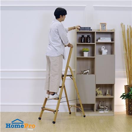 บันไดทรง A มีมือจับ MATALL HMD-AW4 4 ขั้น ลายไม้_6