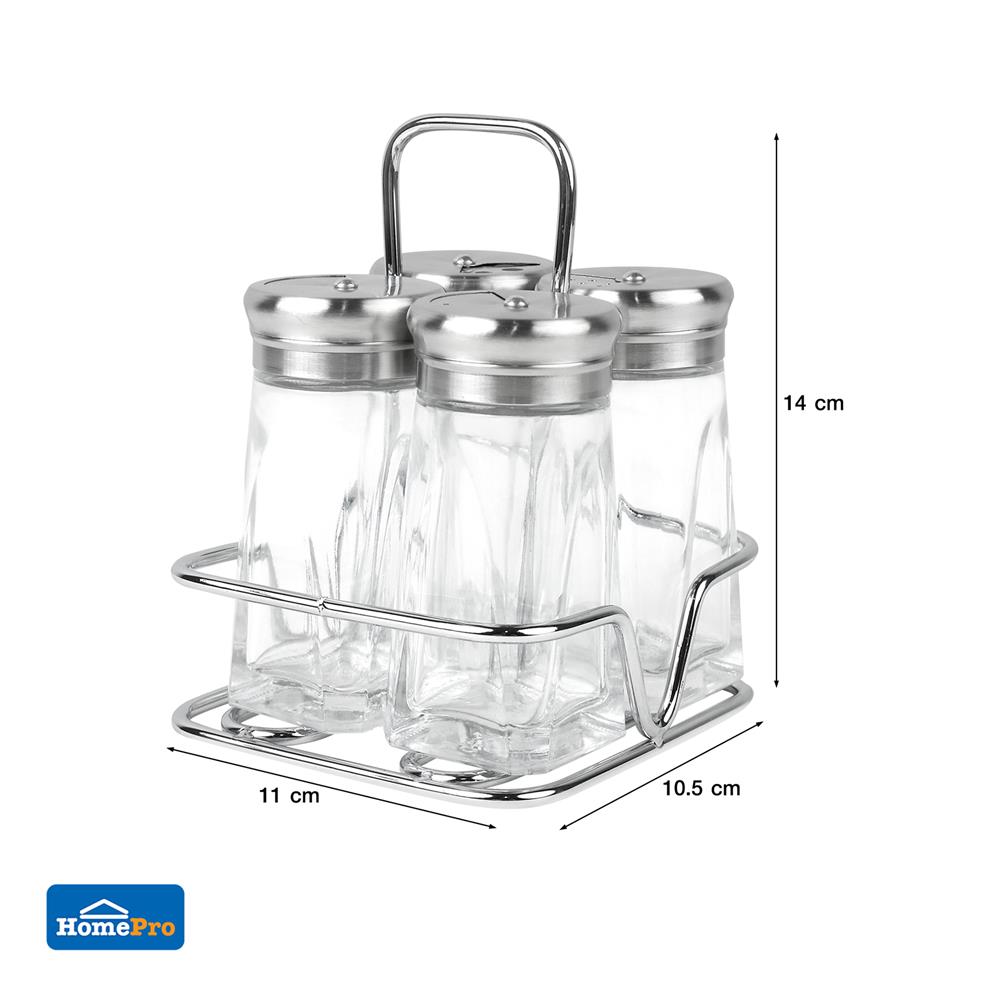 ชุดที่ใส่เครื่องปรุง 4 ช่อง KECH HOUS สเตนเลส