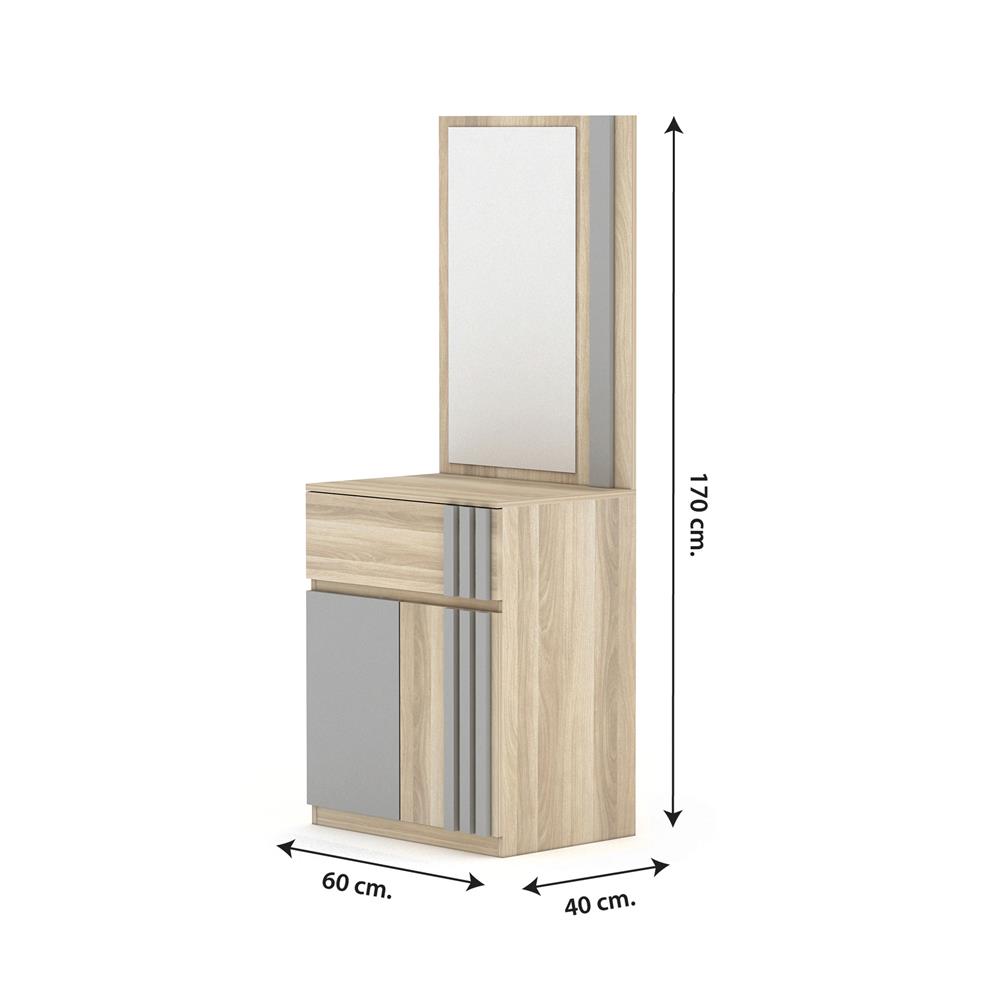 ชุดห้องนอน 6 ฟุต FURDINI FINN สีไวท์โอ๊ค/เทา