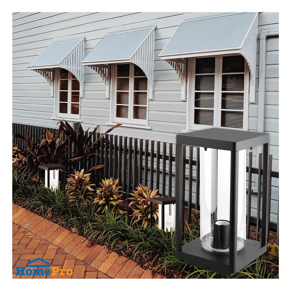 ไฟหัวเสา L&E 36-01792 สีดำ