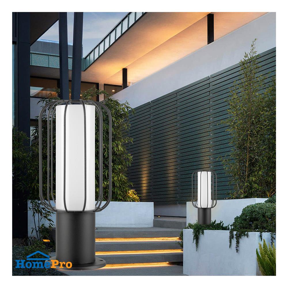 ไฟหัวเสา L&E 36-01934 สีดำ