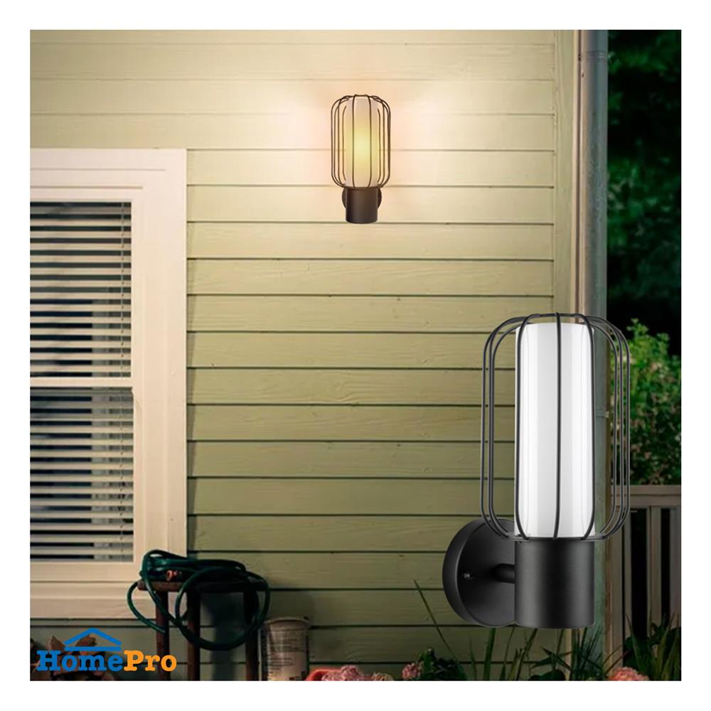 ไฟผนังภายนอก L&E 36-01933 สีดำ