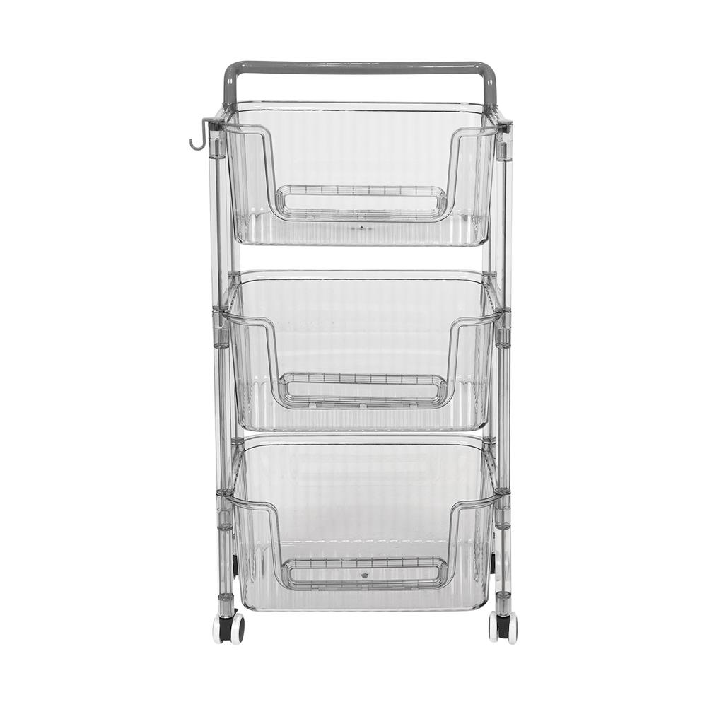 ชั้นวางของ 3 ชั้น STACKO BREIS 38.5x27.6x74.5 ซม. สีใส