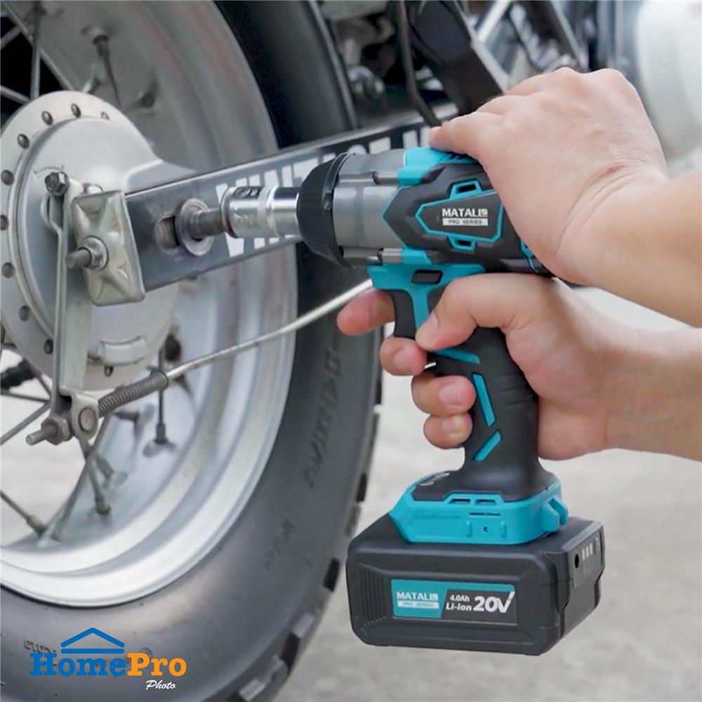 บล็อกกระแทกไร้สาย (พร้อมแบตเตอรี่) MATALL PRO IW2035S BL 20 โวลต์