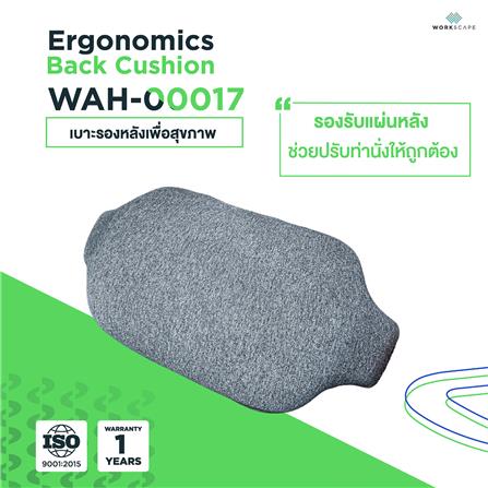 เบาะรองหลัง WORKSCAPE WAH-00017 9.8X19.6 นิ้ว สีเทา_2