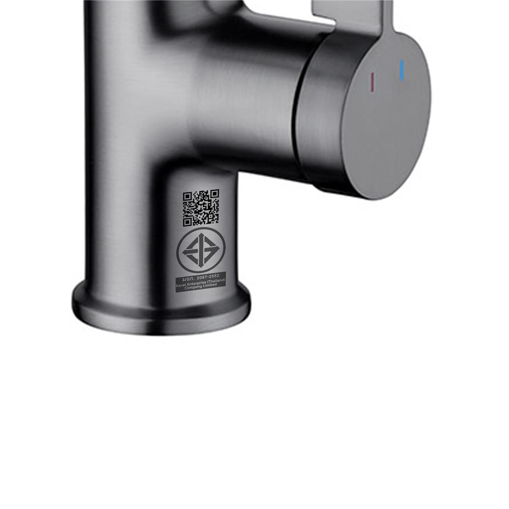 ก๊อกอ่างล้างหน้าผสม ESTHER EF-03-621-68 สีเทา