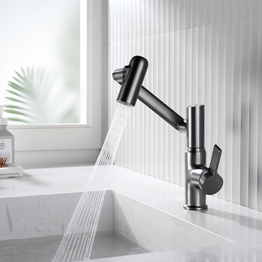 ก๊อกอ่างล้างหน้าผสม ESTHER EF-03-621-68 สีเทา