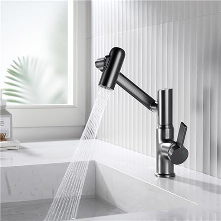 ก๊อกอ่างล้างหน้าผสม ESTHER EF-03-621-68 สีเทา_1