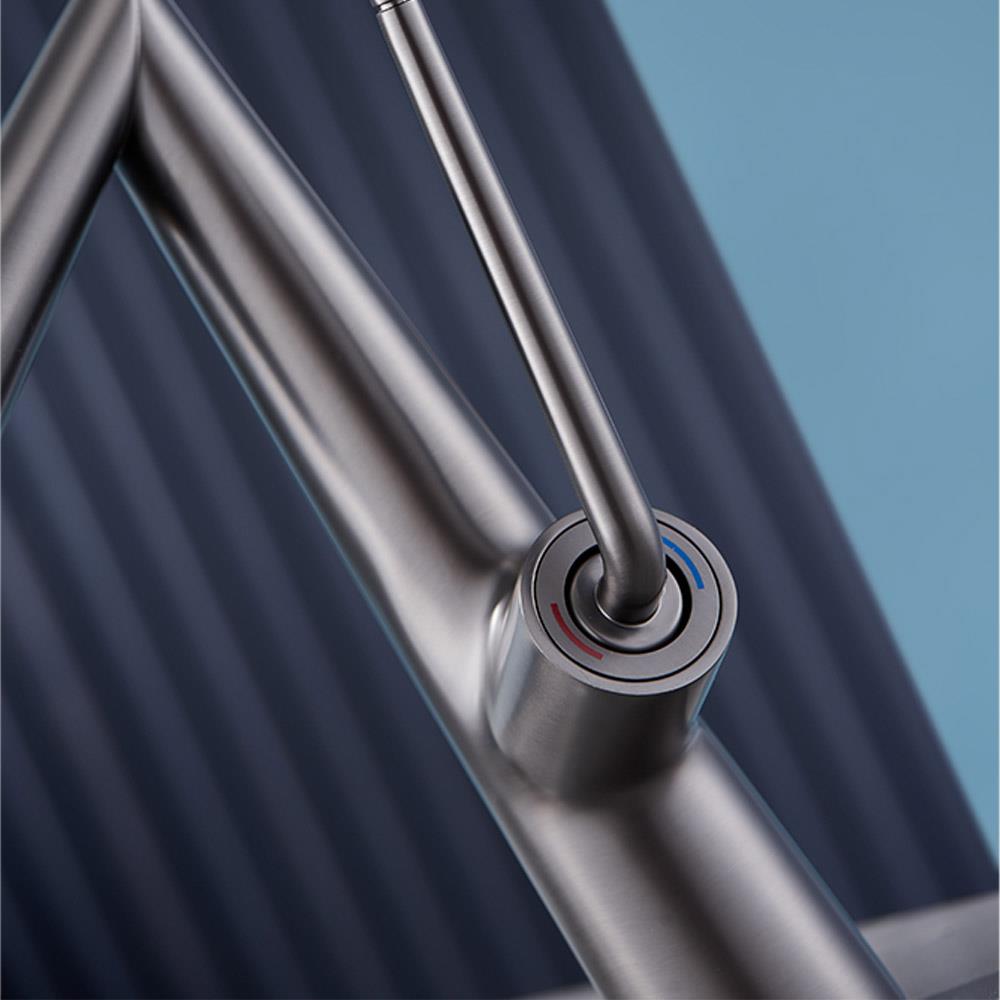 ก๊อกอ่างล้างหน้าผสม ESTHER EF-04-622-68 สีเทา