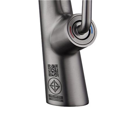 ก๊อกอ่างล้างหน้าผสม ESTHER EF-04-622-68 สีเทา_4