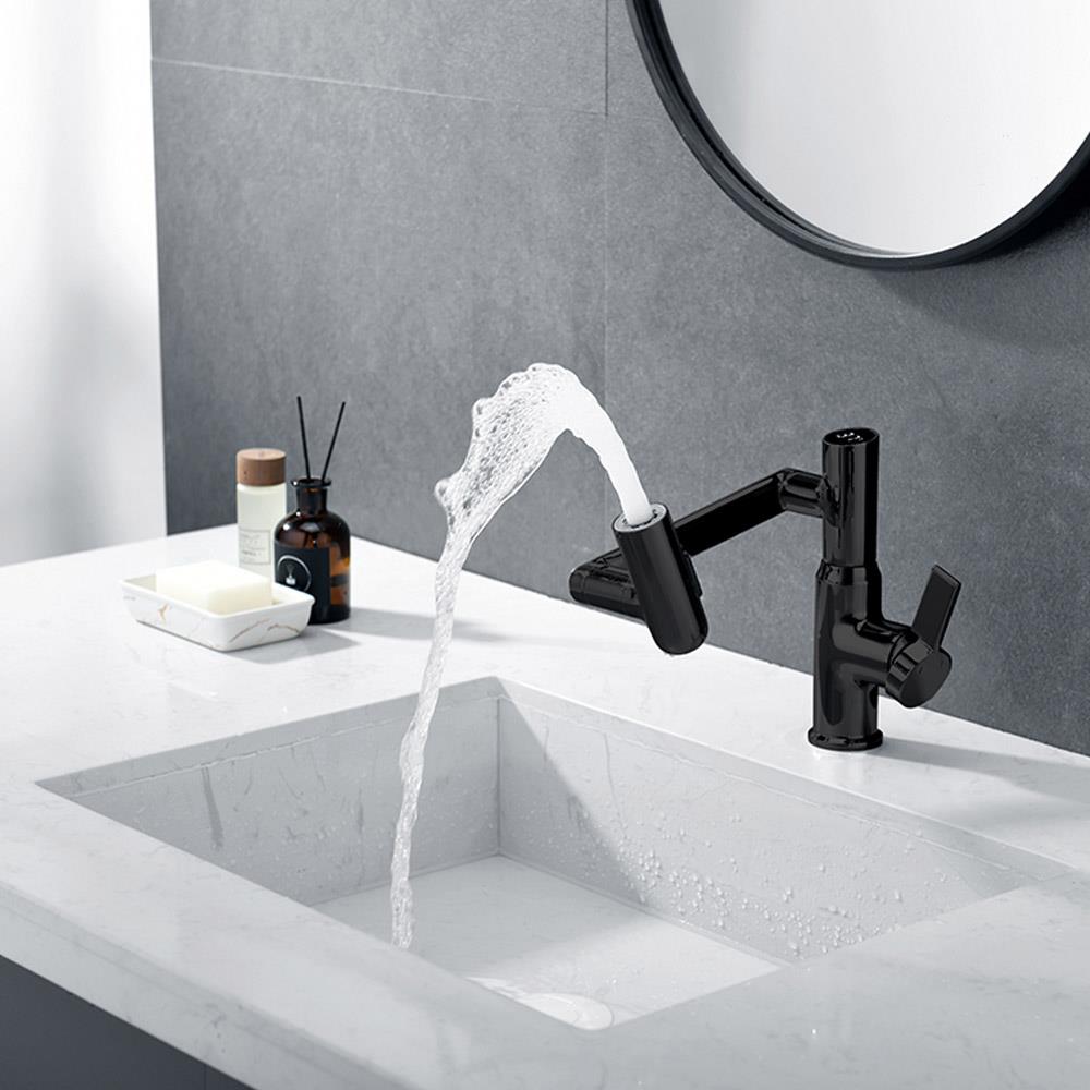 ก๊อกอ่างล้างหน้าผสม ESTHER EF-03-621-55 สีดำ