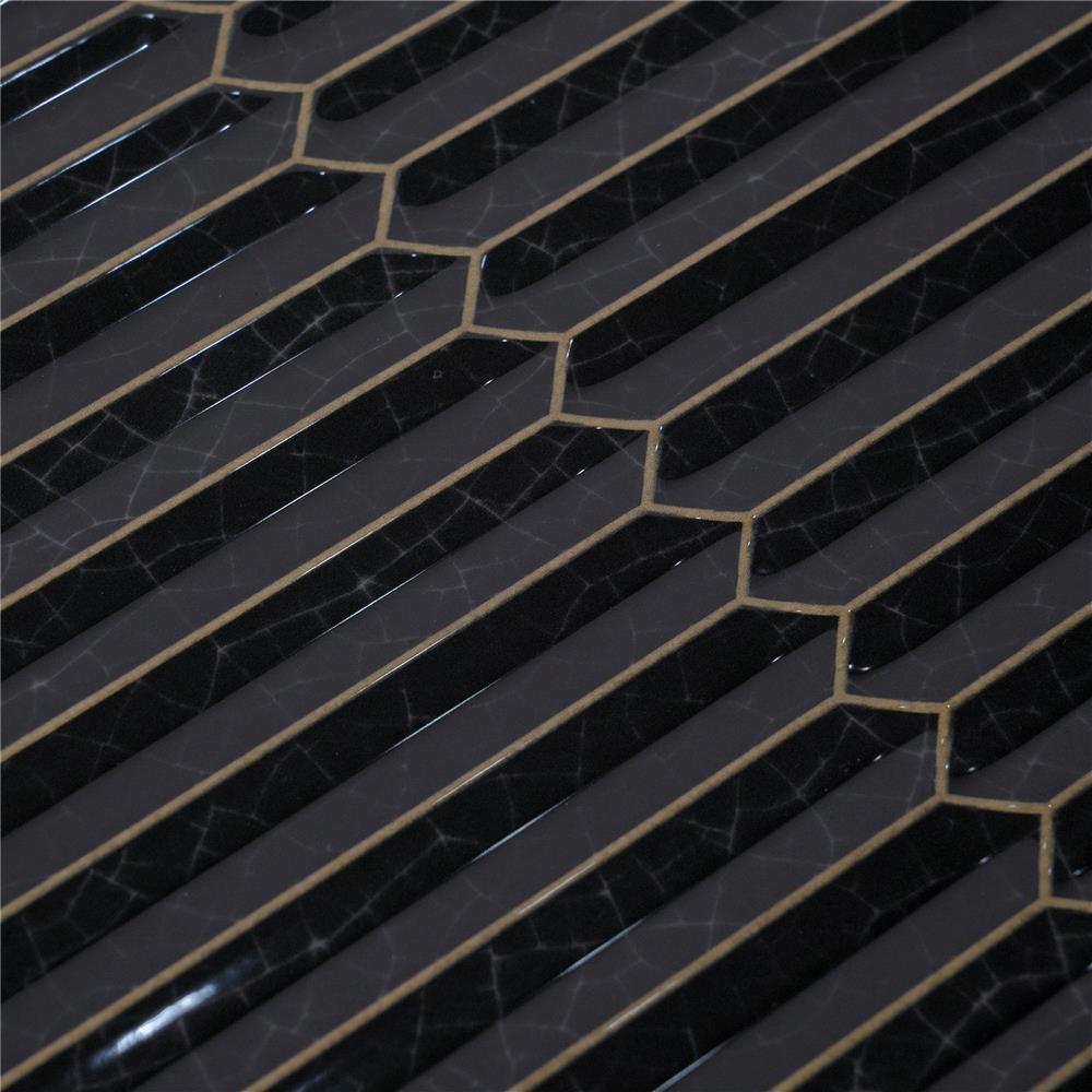 กระเบื้องผนัง 30x60 ซม. EAST ATHENA แอรีส แบล็ค A 1.44 ตร.ม.