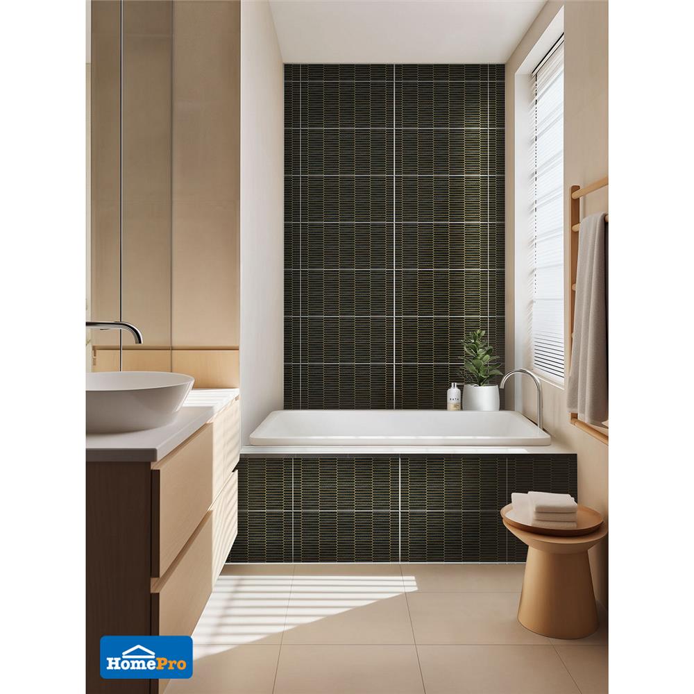 กระเบื้องผนัง 30x60 ซม. EAST ATHENA แอรีส แบล็ค A 1.44 ตร.ม.