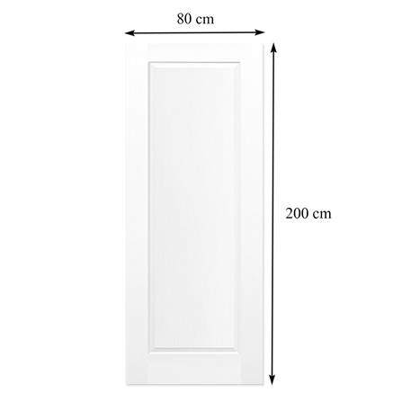 ประตูภายใน HDF AZLE 101 ดารารัตน์ 80X200 ซม. สีรองพื้น ไม่เจาะลูกบิด_4