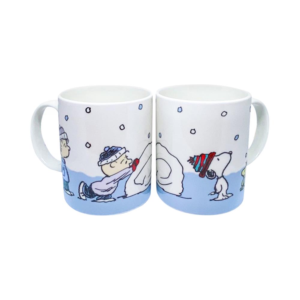 ชุดแก้วหู BONE CHINA CORELLE SNOOPY SNOW 410 มล. 2 ใบ