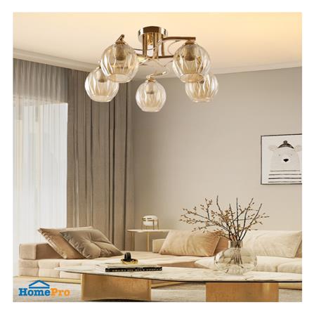 ไฟถาด NEOLIGHT 19137-5FG สีทอง/ชา 5 หัว_2