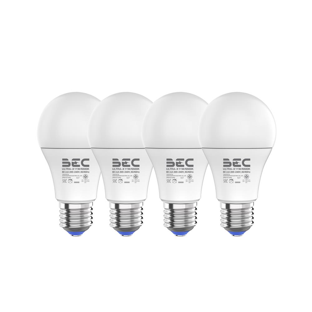 หลอด LED BEC ULTRA-X 11 วัตต์ DAYLIGHT E27 แพ็ก 4 ชิ้น
