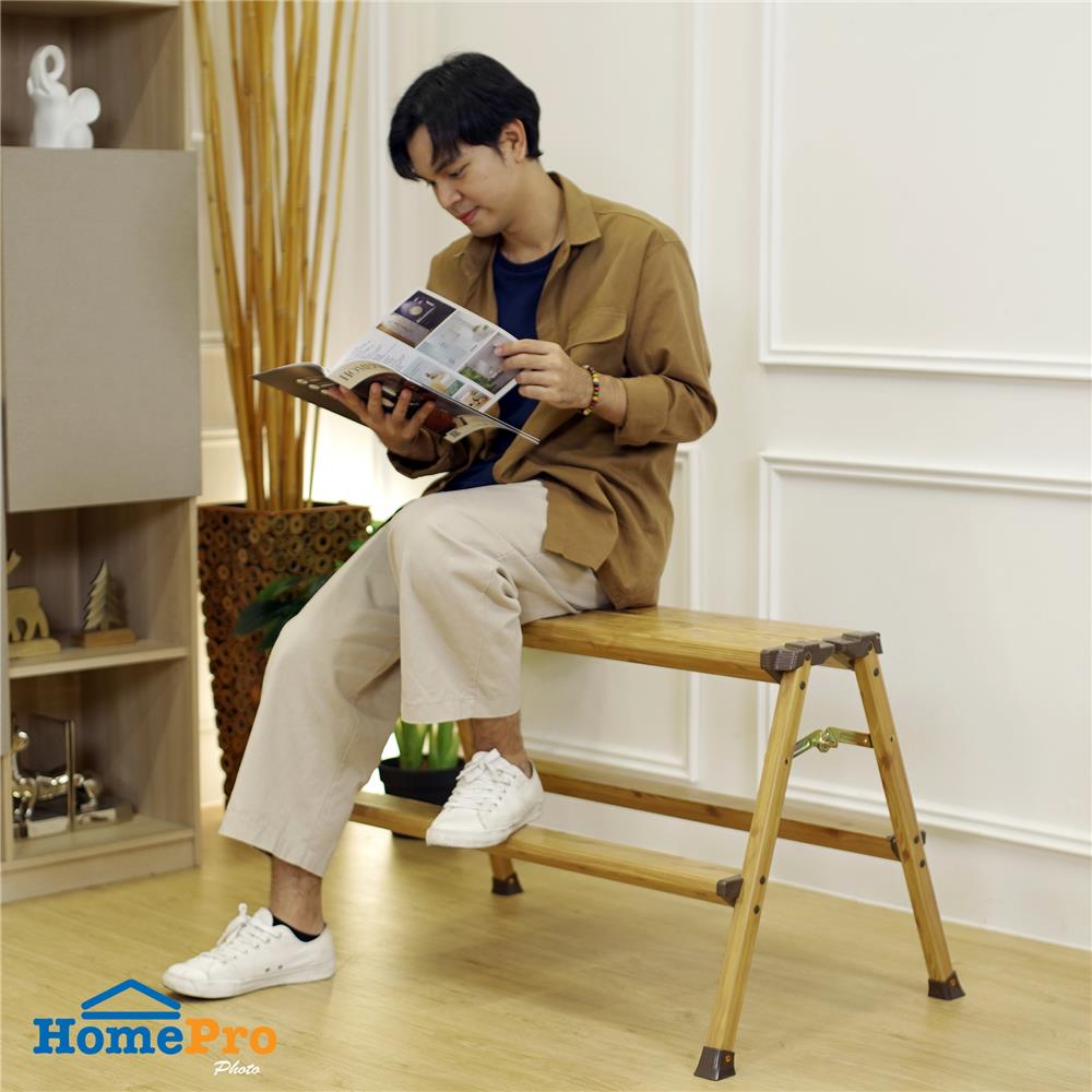 บันไดอเนกประสงค์ MATALL DAT-KW2-90 2 ขั้น ลายไม้