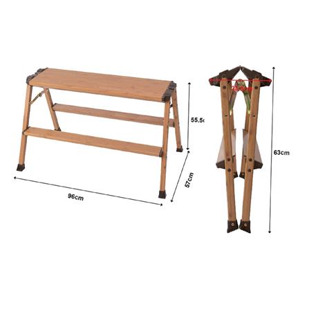 บันไดอเนกประสงค์ MATALL DAT-KW2-90 2 ขั้น ลายไม้_9