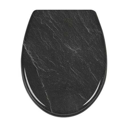 ฝารองนั่ง MOYA DUROPLAST 23EVD01 ลายหินอ่อนดำ_2