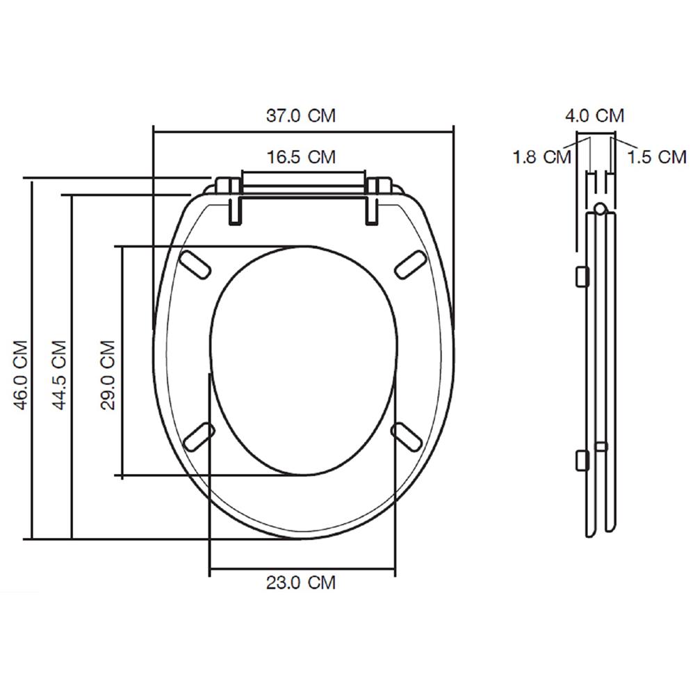 ฝารองนั่ง MOYA DUROPLAST 23EVD02 ลายหินอ่อนขาว