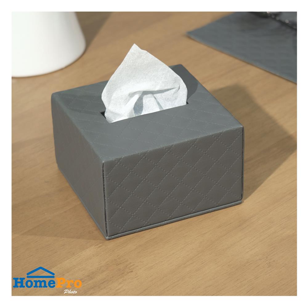 กล่องทิชชู่ POPUP PVC KECH PERTH สีเทา