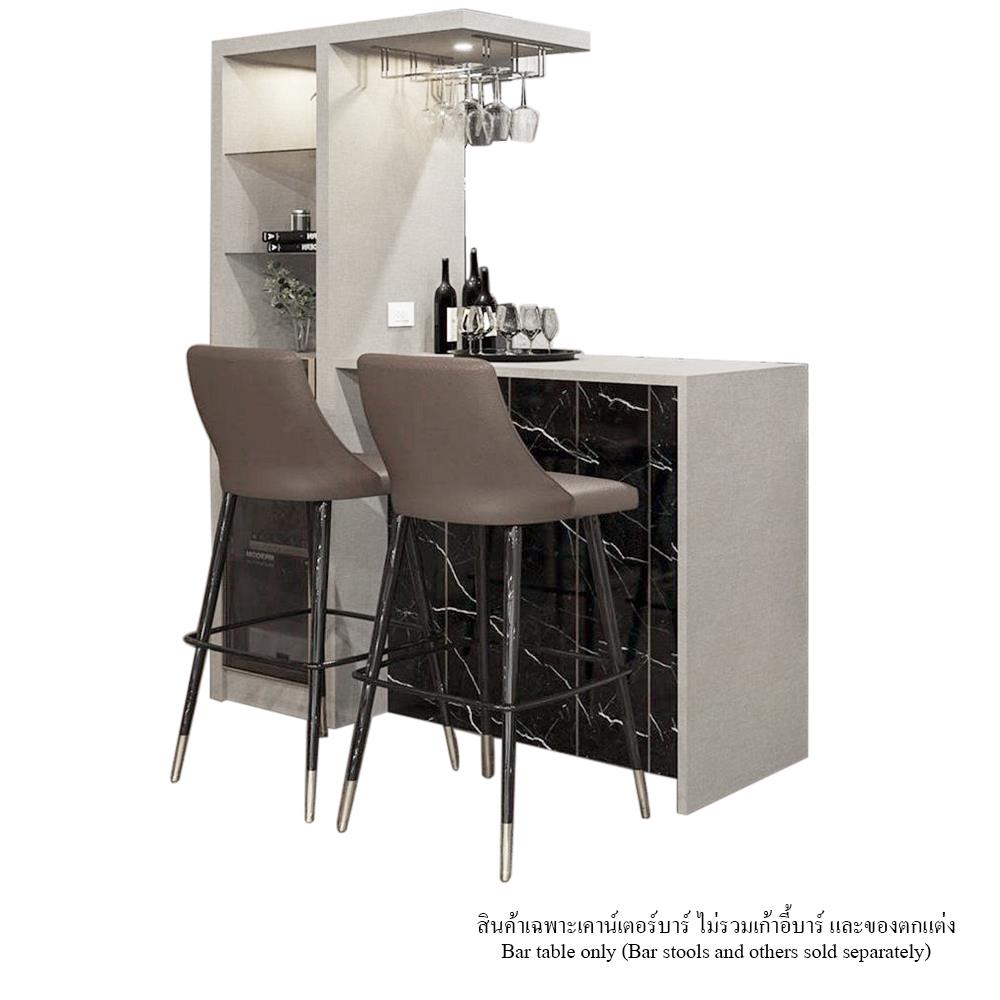 เคาน์เตอร์บาร์ตู้โชว์ฝั่งซ้าย SB FURNITURE MABEL 19208283 170 ซม. ลายหินอ่อนดำ