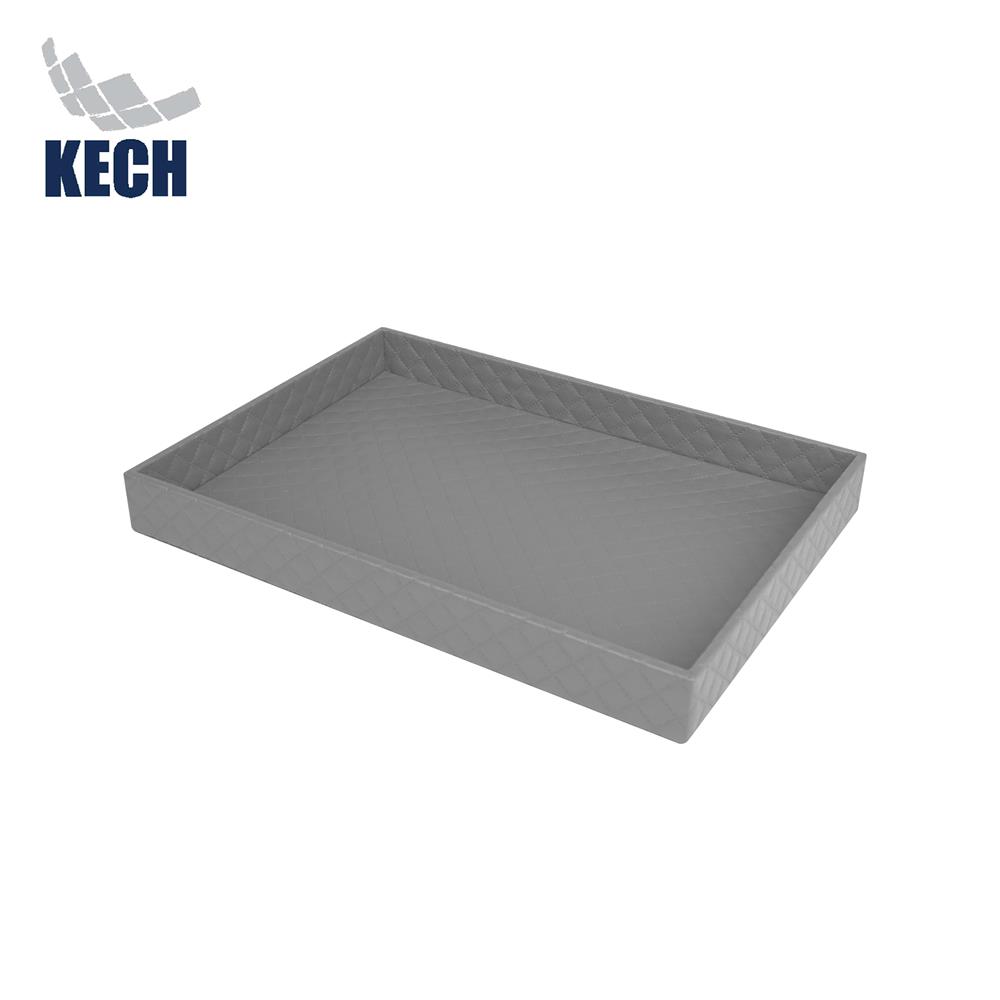 ถาด PVC KECH PERTH L 35x25x3.5 ซม. สีเทา_1