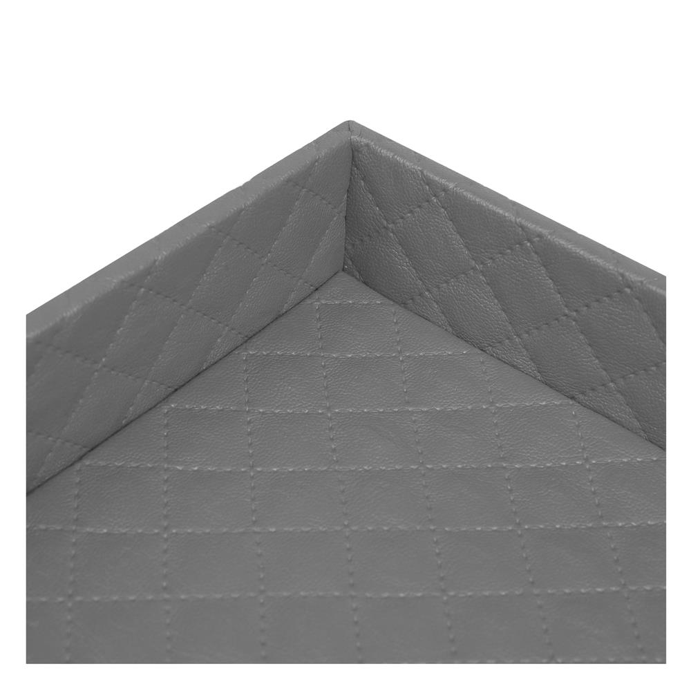 ถาด PVC KECH PERTH L 35x25x3.5 ซม. สีเทา