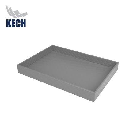 ถาด PVC KECH PERTH L 35x25x3.5 ซม. สีเทา_0