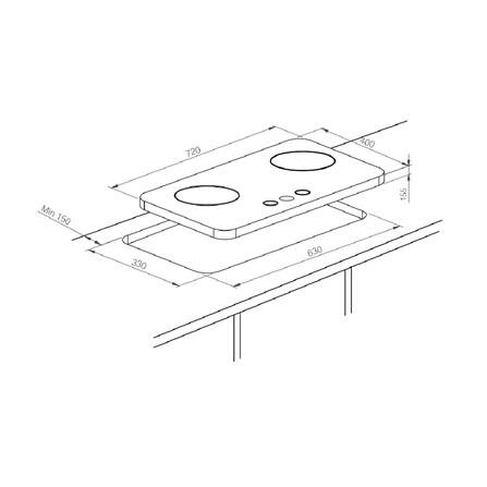 เตาฝังแก๊ส HAFELE FRANCESCO 72 ซม._4