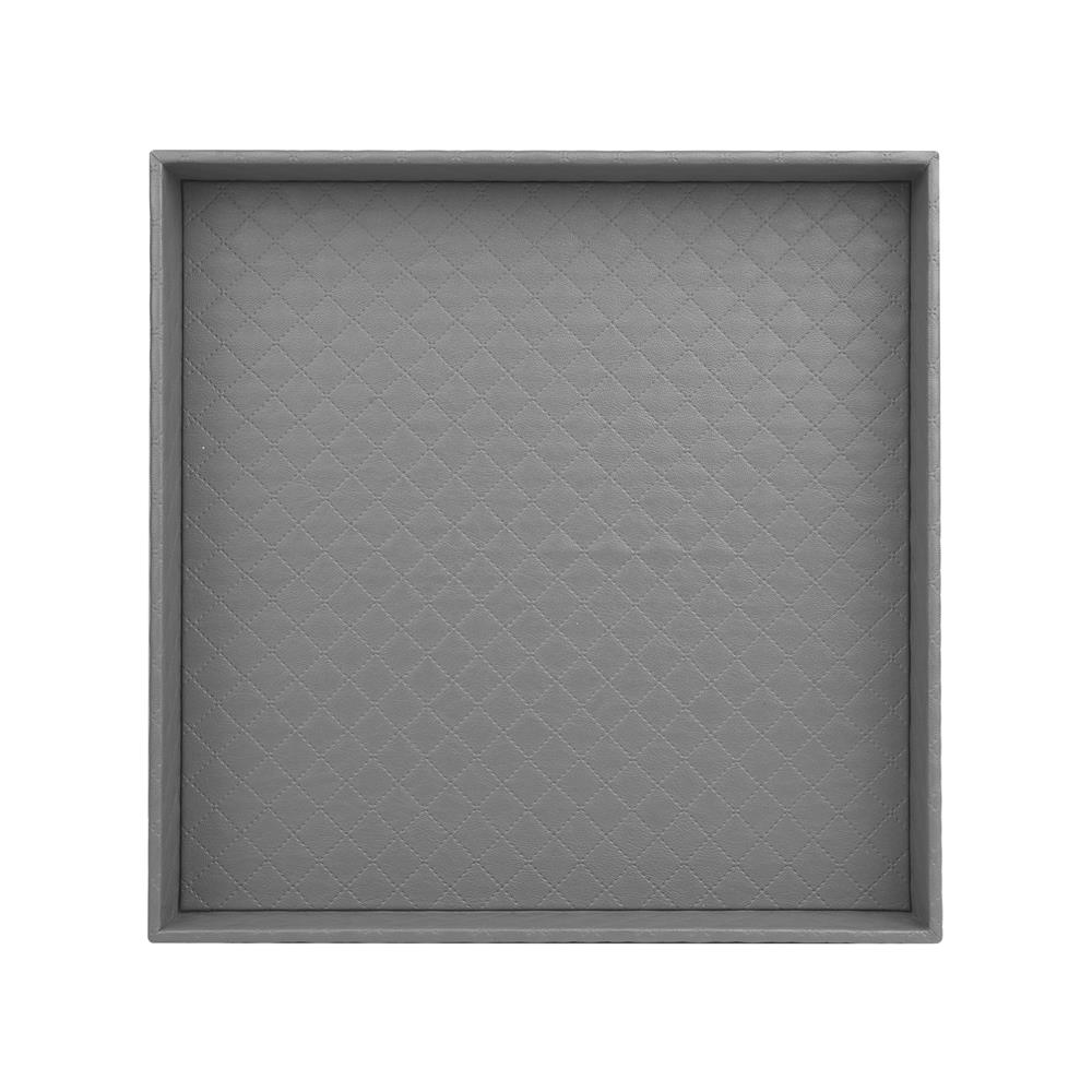 ถาด PVC KECH PERTH M 30.5x30.5x3.5 ซม. สีเทา
