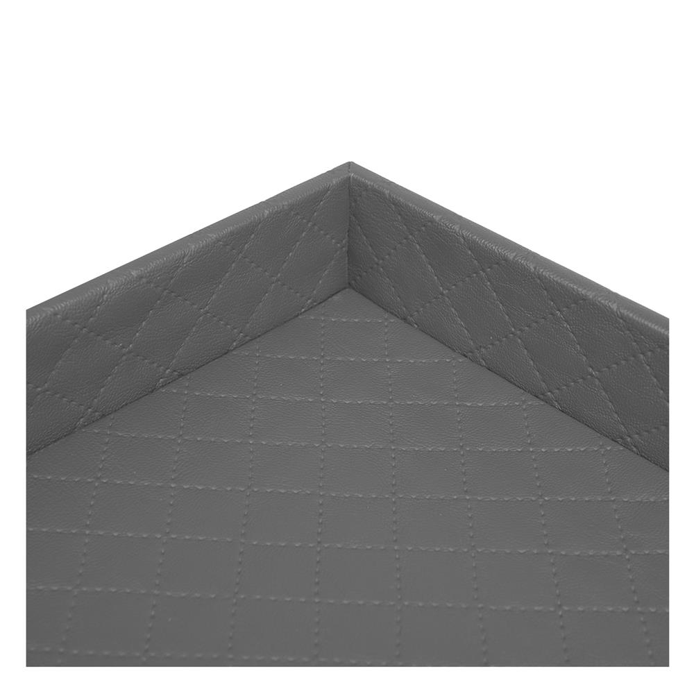ถาด PVC KECH PERTH M 30.5x30.5x3.5 ซม. สีเทา