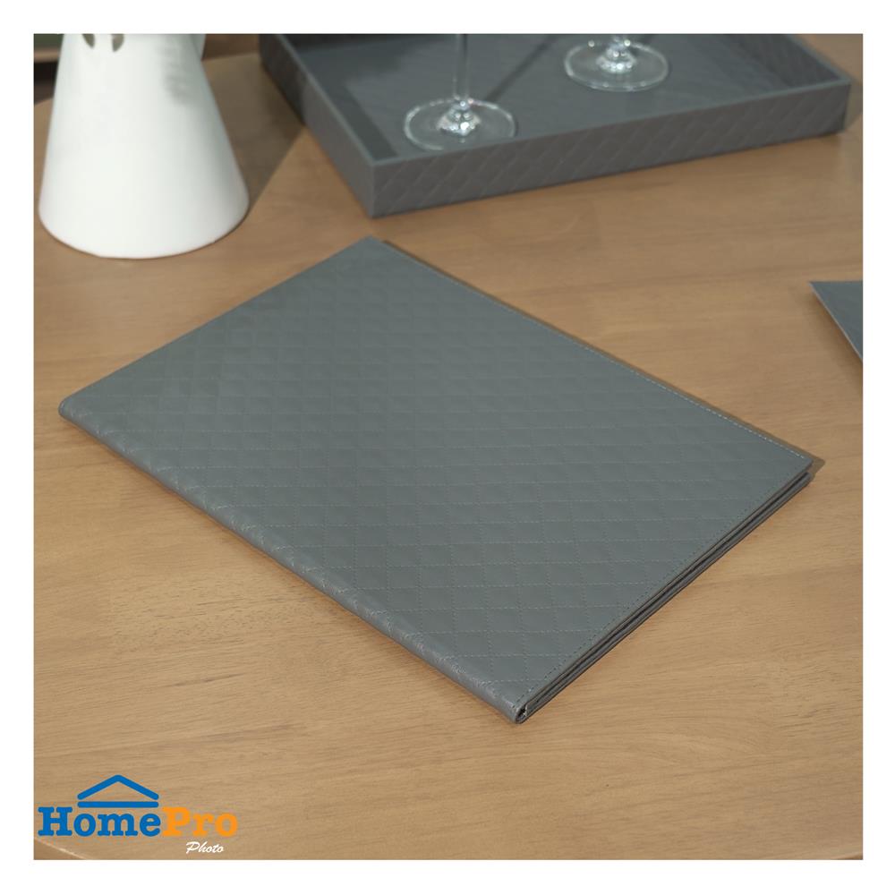 สมุดใส่เมนู PVC KECH PERTH สีเทา