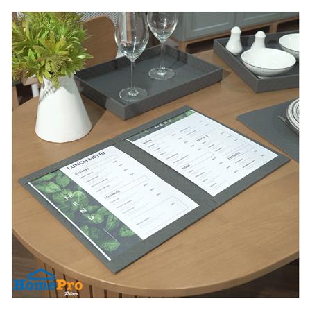 สมุดใส่เมนู PVC KECH PERTH สีเทา_6