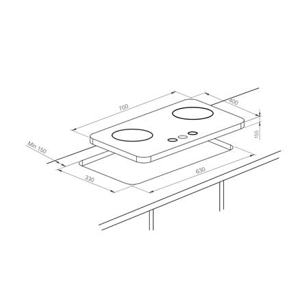 เตาฝังแก๊ส HAFELE AUGUSTO 70 ซม._2