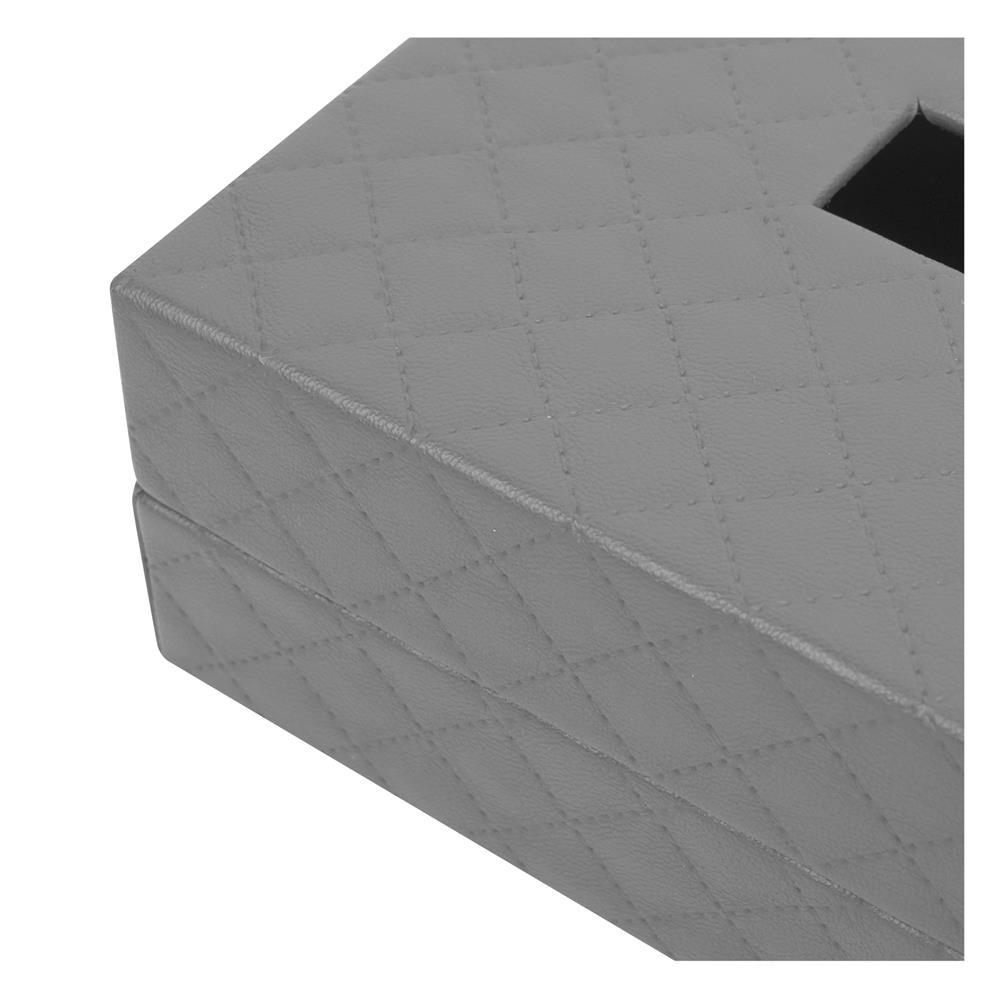 กล่องทิชชู่แผ่น PVC KECH PERTH สีเทา