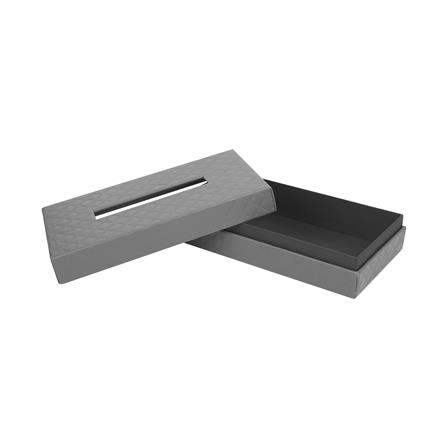 กล่องทิชชู่แผ่น PVC KECH PERTH สีเทา_3