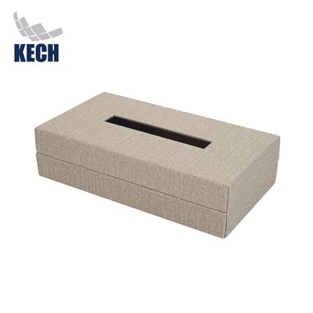 กล่องทิชชู่แผ่น PVC KECH RIPON สีน้ำตาล_1