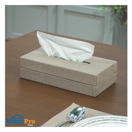 กล่องทิชชู่แผ่น PVC KECH RIPON สีน้ำตาล_5